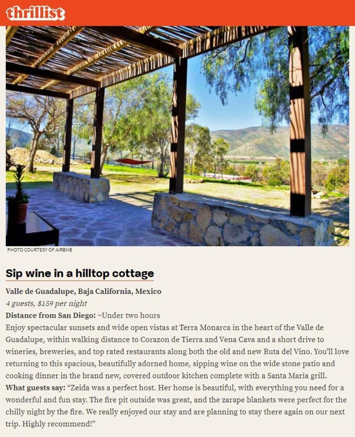 Villa Terra Monarca Valle de Guadalupe Esterno foto